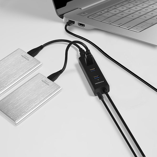Axagon HUE-S2BP interface hub USB 3.2 Gen 1 (3.1 Gen 1) Type-A 5000 Mbit/s Sort #16