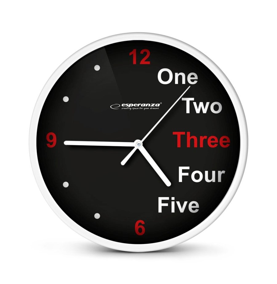 Esperanza  Prague Hvid Mekanisk ur Rund Sort, Hvid #1
