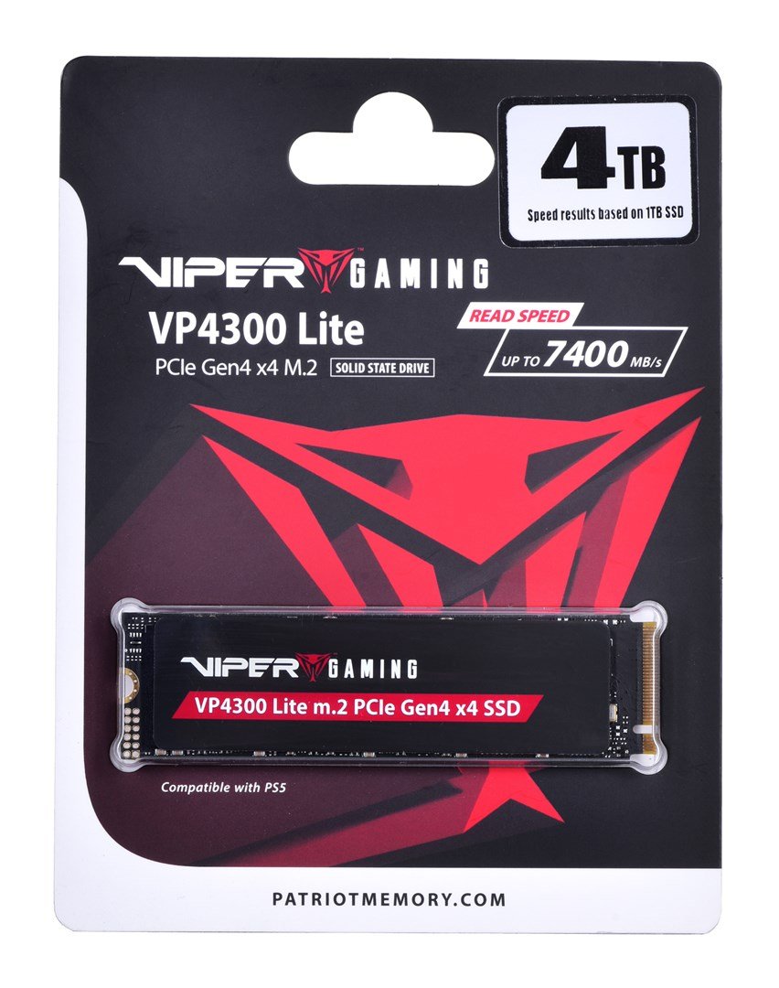 Patriot Memory VP4300 Lite M.2 4 TB PCI Express 4.0 NVMe (VP4300L4TBM28H) #1