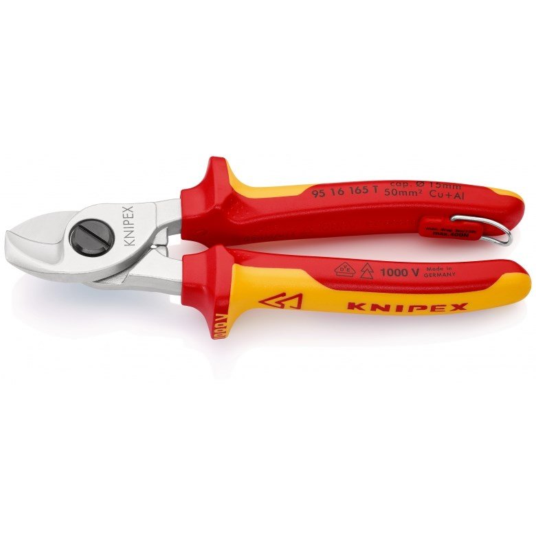 Knipex 95 16 165 T kabelklipper Krympevrktj Sort, Gul #1