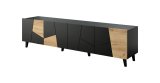 RTV-skab ETNA 200x42x52 sort mat + egetr #3