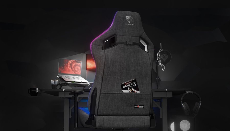 FOTEL GAMINGOWY GENESIS TRIT 660 RGB SZARY #4