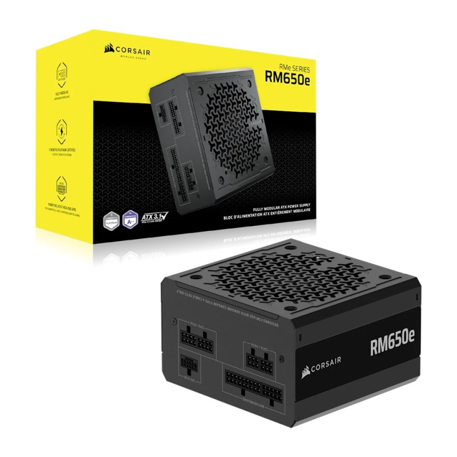 Corsair RMe Series RM650e enhed til str�mforsyning 650 W 24-pin ATX ATX Sort #2