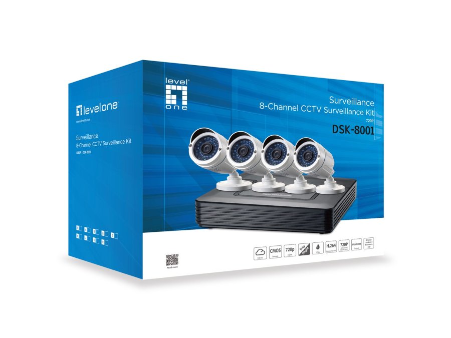 LevelOne DSK-8001 tilbeh�r til videooverv�gning Ledningsf�rt 8 kanaler #2