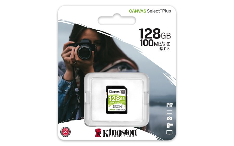 Kingston Technology 128 GB SDXC Canvas Select Plus 100R C10 UHS-I U3 V30 #7