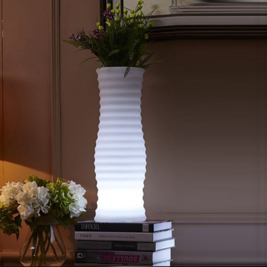 Techly I-LED FLOWERPOT urtepotte Hvid Plast 1 stk #3