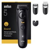 Braun BeardTrimmer 5 80789813 skg trimmer Vekselstrm/batteri 20 2 cm Vd og tr Sort #1
