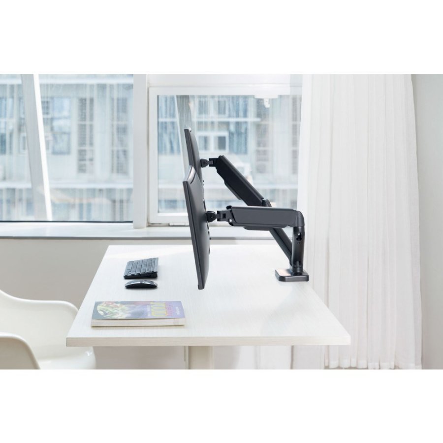 Desktop Swivel Mount for Two LCD Monitors Gas Spring #12