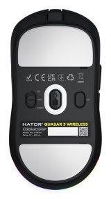 HATOR Quasar 3 Wireless mus Spil Ambidextrous RF Wireless + Bluetooth + USB Type-A Optisk 12000 dpi #3