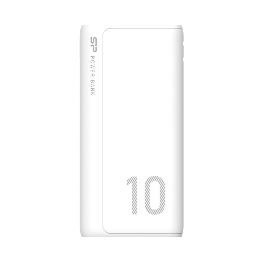 SILICON POWER GP15 Powerbank Eksternt batteri 10000 mAh 2x USB 2.1A (SP10KMAPBKGP150W) Hvid #1