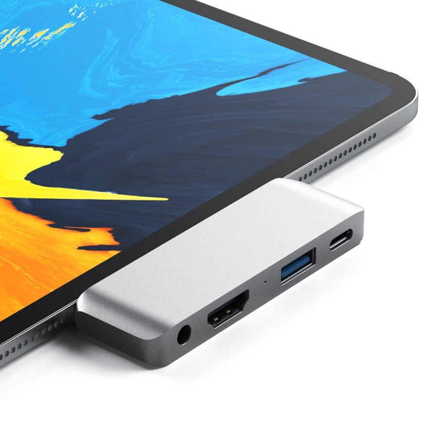 Satechi Aluminum USB-C Hub for iPad Pro Silver #5