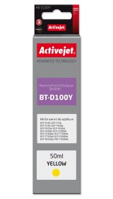 Activejet AB-D100Y Bl�kpatron til Brother-printer, erstatning for Brother BT-D100Y; Supreme; 50 ml; gul #1