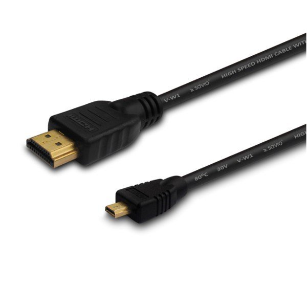 Savio CL-39 HDMI-kabel 1 m HDMI Type A (Standard) HDMI Type D (Micro) Sort #2