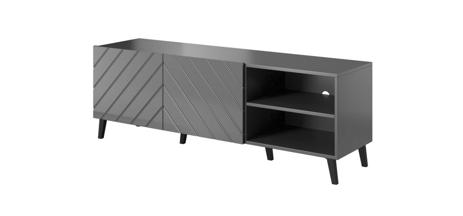 RTV-kabinet ABETO 150x42x52 grafit/blank #3