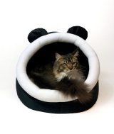 GO GIFT kennel katteseng - sort og hvid - 40x45x34 cm #4