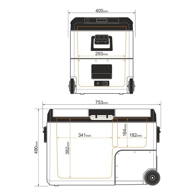 YOLCO TCX50 Sand Brbart kompressorkleskab #17