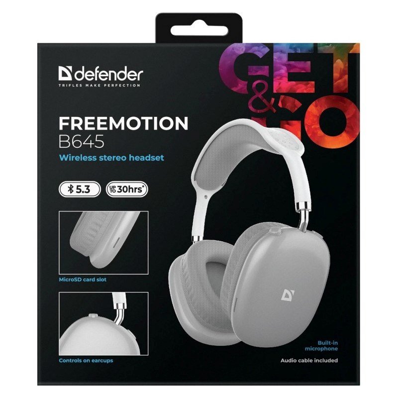 HEADPHONES DEFENDER BLUETOOTH FREEMOTIONB645 GREY #5