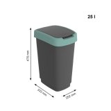 Skraldespand Rotho Twist Green Grn Plastik 25 L #2