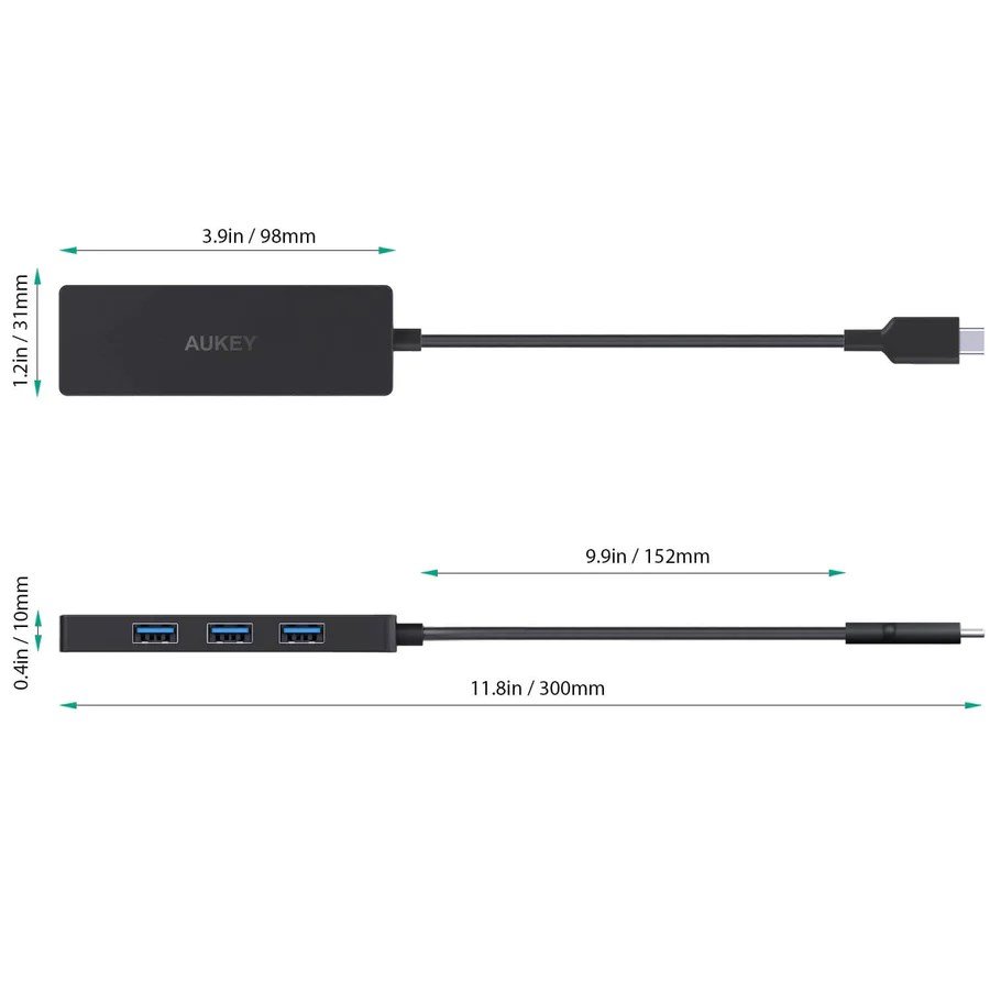 AUKEY CBC64 Ledningsfrt USB 3.2 Gen 2 (3.1 Gen 2) Type-C Sort #4