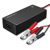 Qoltec 52665 Automatisk oplader til AGM GEL STD-batterier | 24V oplader | 2A | 48W | LED | 1,8m kabel #6