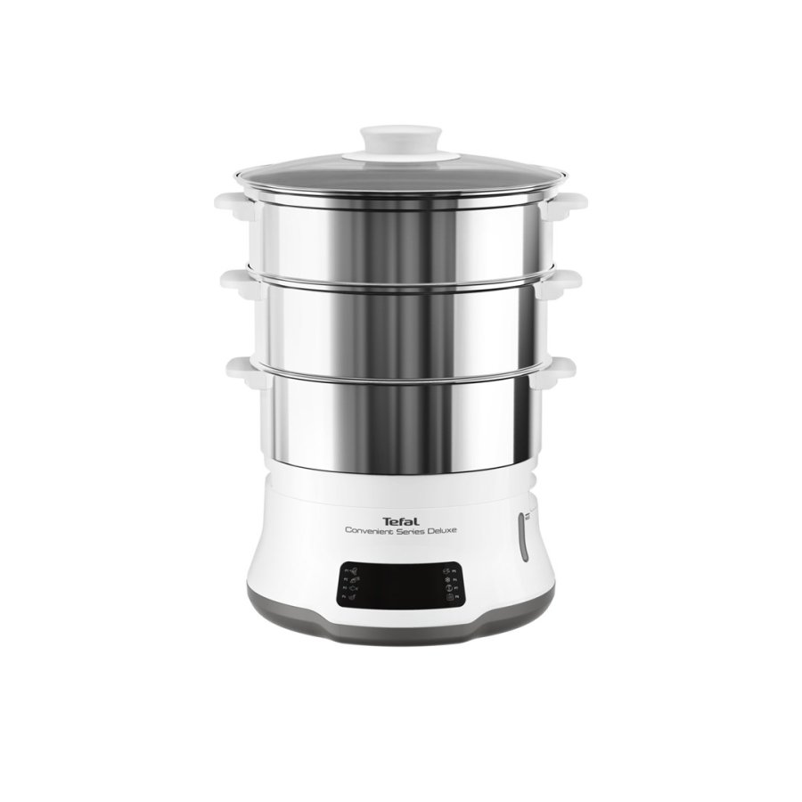 Tefal Convenient Series Deluxe VC502D dampkoger 3 kurv(e) Bordplade 900 W Rustfrit stl, Hvid #1