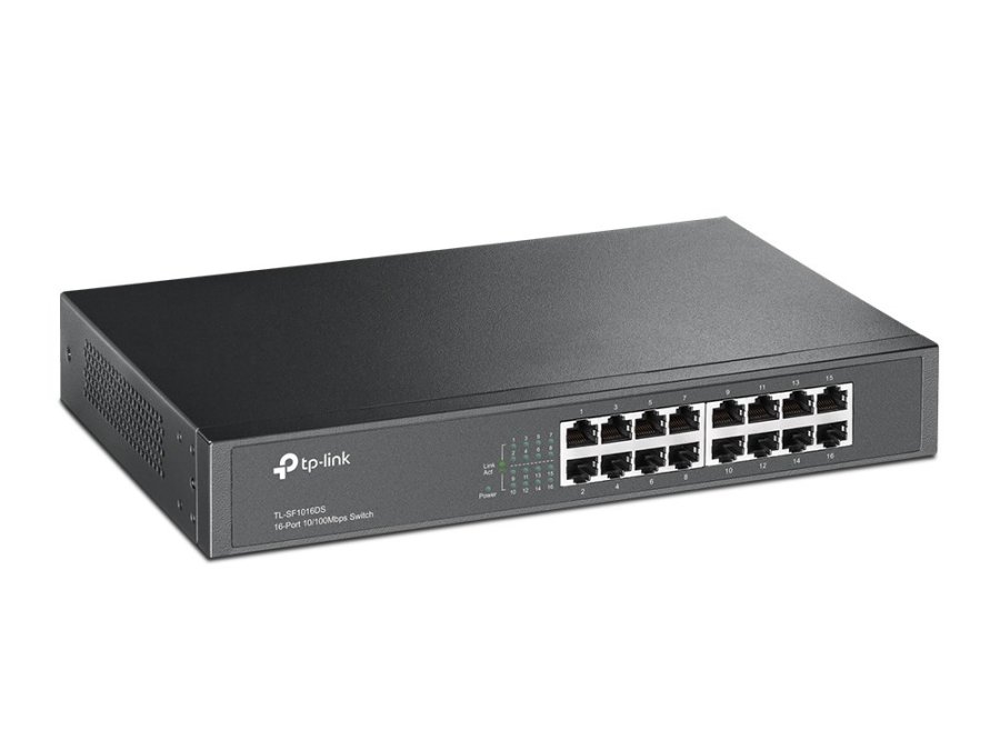 TP-Link TL-SF1016DS netv�rksswitch Ikke administreret Fast Ethernet (10/100) 1U Sort #2