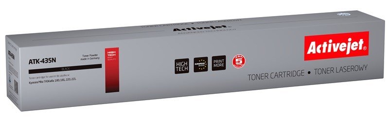 Activejet Tonerpatron ATK-435N (Kyocera erstatning TK-435; Supreme; 15000 sider; sort) #1