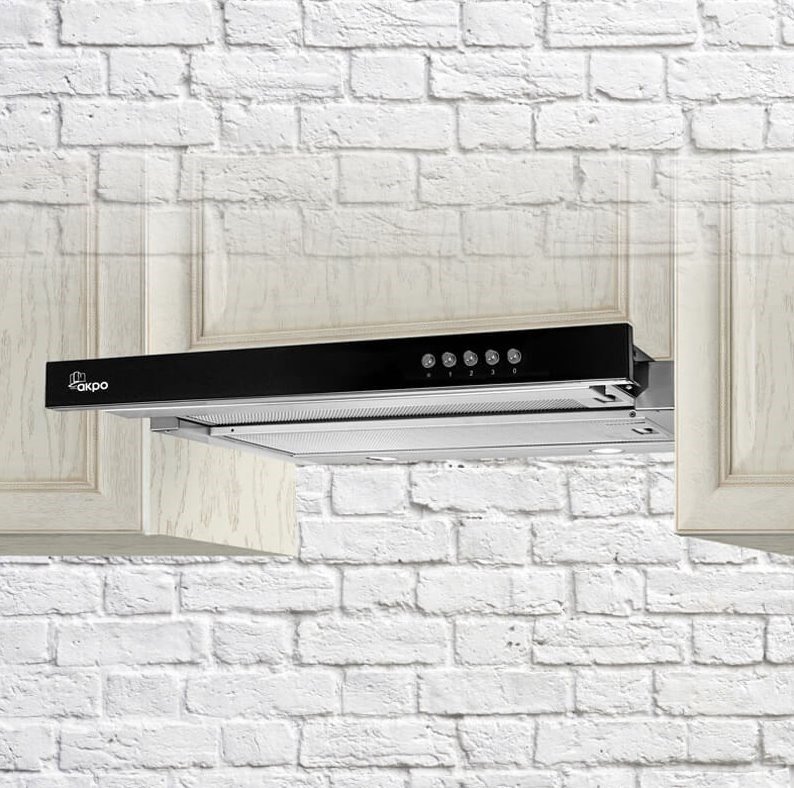 Akpo WK-7 Light Glass 50 Kabinethtte Inox, Sort #3