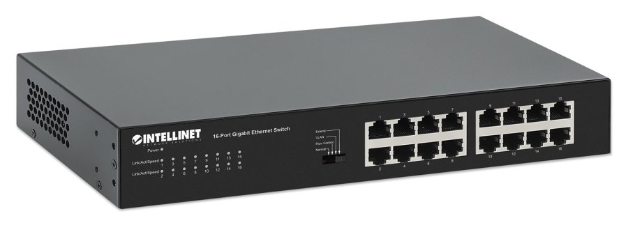 Intellinet 561815 netvrksswitch Gigabit Ethernet (10/100/1000) Sort #3