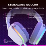 Glorious Gaming GHS Eternal RGB Headset Ledningsf�rt Spil USB Type-C Hvid #9