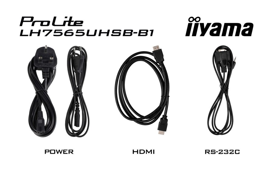 iiyama LH7565UHSB-B1 skilte display Kiosk design 189,2 cm (74.5