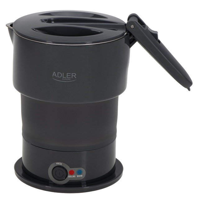 Adler Silicon Travel Kettle | AD 1377 | Travel Kettle | 600 W | 0.6 L | Silicon | Grey #1
