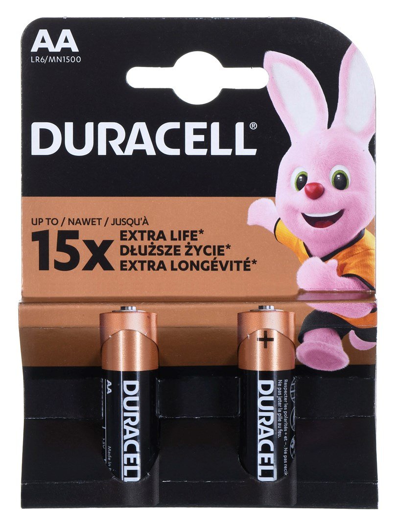 Alkaline-batterier DURACELL AA/LR6 K2 - blister 2 stykker #1