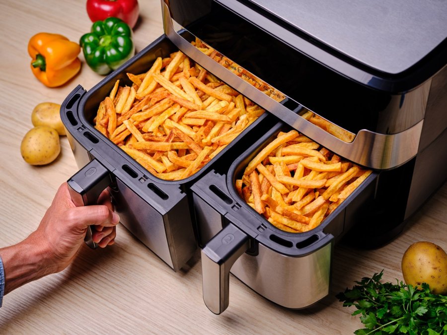 Tefal Dual Easy Fry & Grill EY905D Dobbelt 8,3 L Enkeltstende 2700 W Varmluftsteger Rustfrit stl #6
