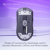 Dark Project DPP_NEXUS_BLACK mus Spil Ambidextrous RF Wireless + Bluetooth + USB Type-C Optisk 26000 dpi #18
