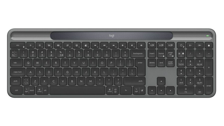 Logitech Signature Slim Solar+ K980 tastatur Universel RF tr�dl�s + Bluetooth QWERTY UK international Grafit #1