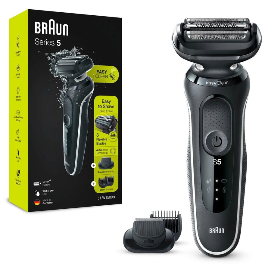 Braun Series 5 51-W1500s Folie shaver Trimmer Sort #1