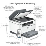 HP LaserJet MFP M234sdw Printer, Sort og hvid, Printer til Sm kontorer, Print, kopiering, scanning, Scan til e-mail; Scan til PDF; Kompakt strrelse; Energibesparende; Hurtig tosidet print; 40-arks ADF; Dual-band Wi-Fi #20