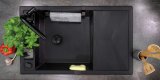 DEANTE BLACK NERO MATT MAGNETISK 1-KUMME GRANITVASK MED AFLB #4
