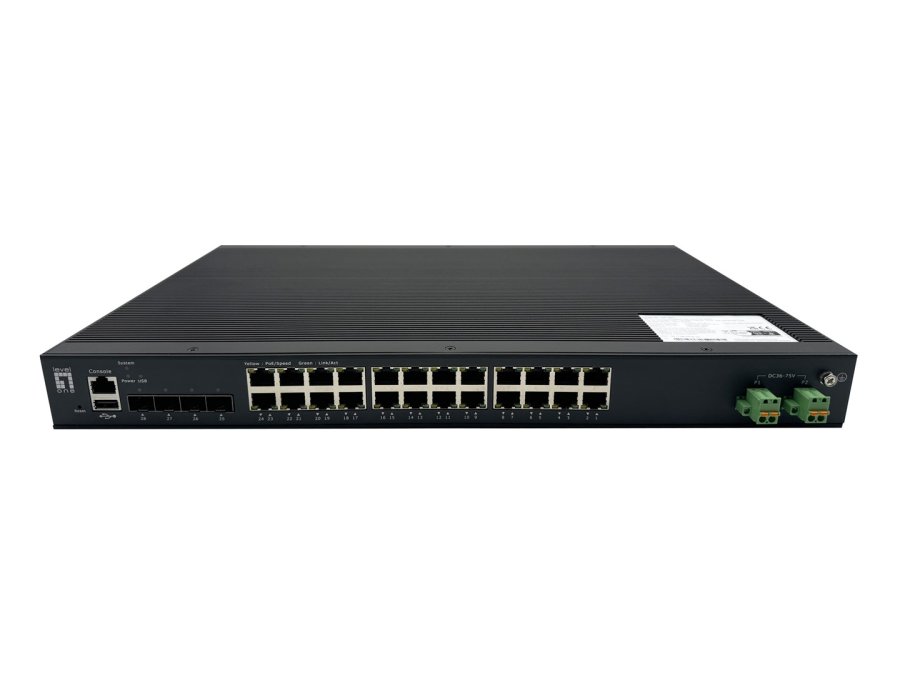 LevelOne IXP-2871 netv�rksswitch Administreret L2+ Gigabit Ethernet (10/100/1000) Str�m over Ethernet (PoE) Sort #1