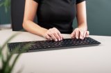 CHERRY KW 9100 SLIM tastatur Universel RF trdls + Bluetooth QWERTZ Tysk Sort #9