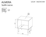 Cama ALMERA 5903815011719 sengelampe & sengebord Kashmir-farve, Valnd #4