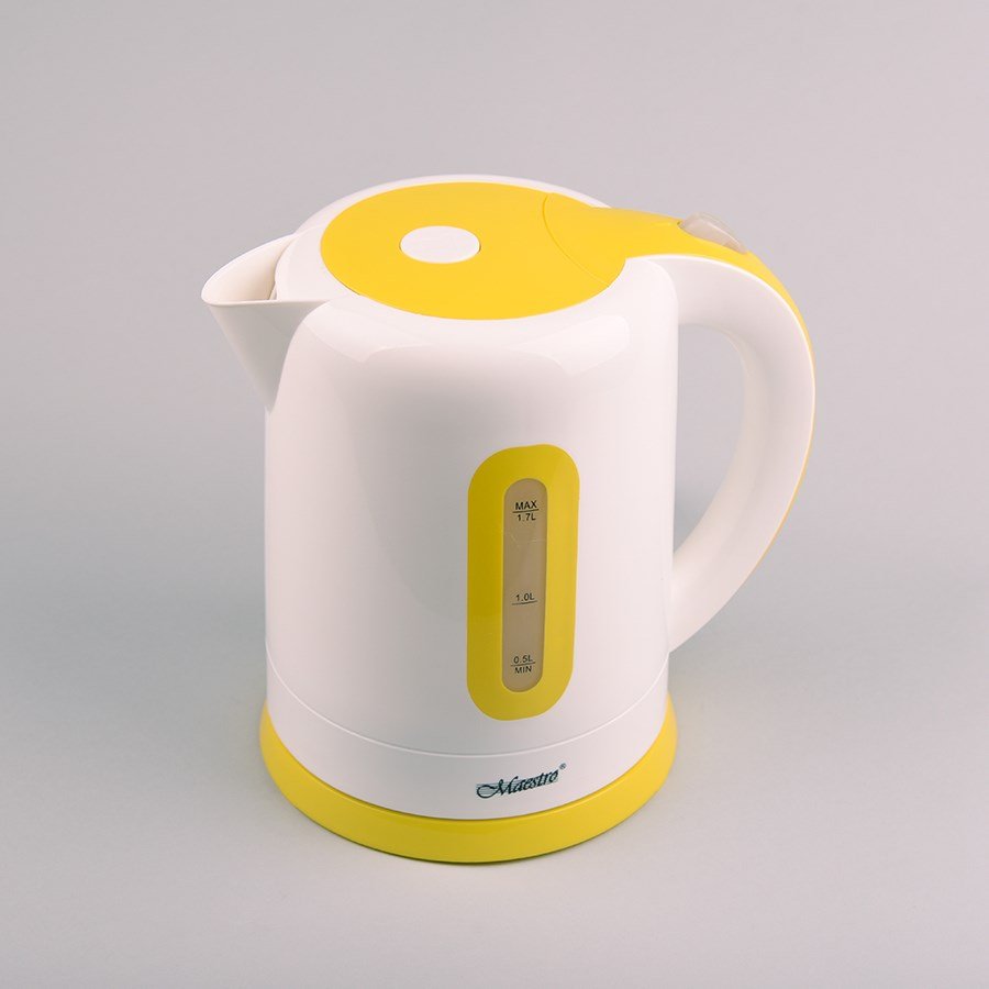 MAESTRO MR040 (MR-040-WHITE) elkedel 1,7 L 2000 W Hvid, Gul #3