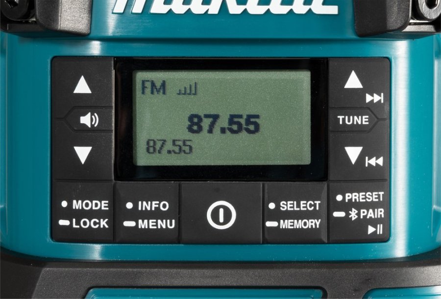 Makita DMR056 radio Brbar Analog & digital Sort, Bl #3