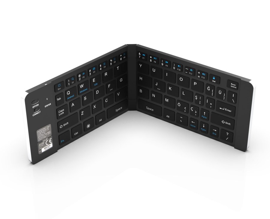 Inca IBK-579BT tastatur Hjem Bluetooth Metallic, S�lv #1
