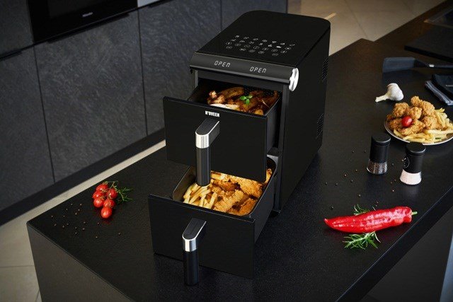 Noveen DoubleCrisp AF5050 X-LINE Fedtfri frituregryde 1700 W Sort #15