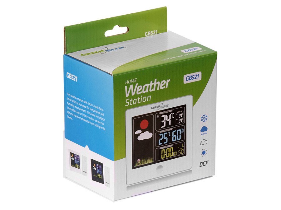 Greenblue GB521W digital vejrstation Hvid Vekselstrm/batteri #9