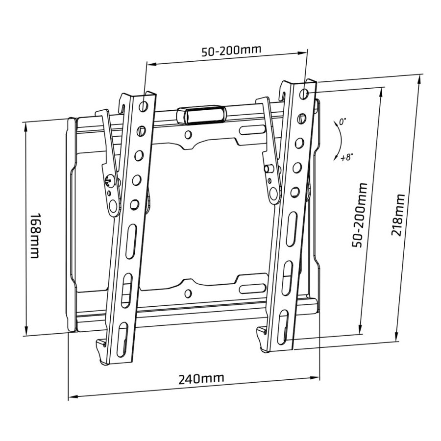 Maclean TV-beslag, max VESA 200x200, 13-42