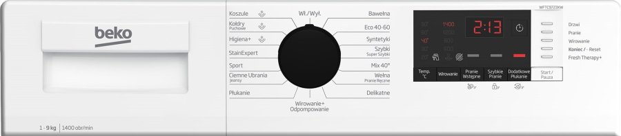 Vaskemaskine BEKO WFTC 9723XW Hvid #10
