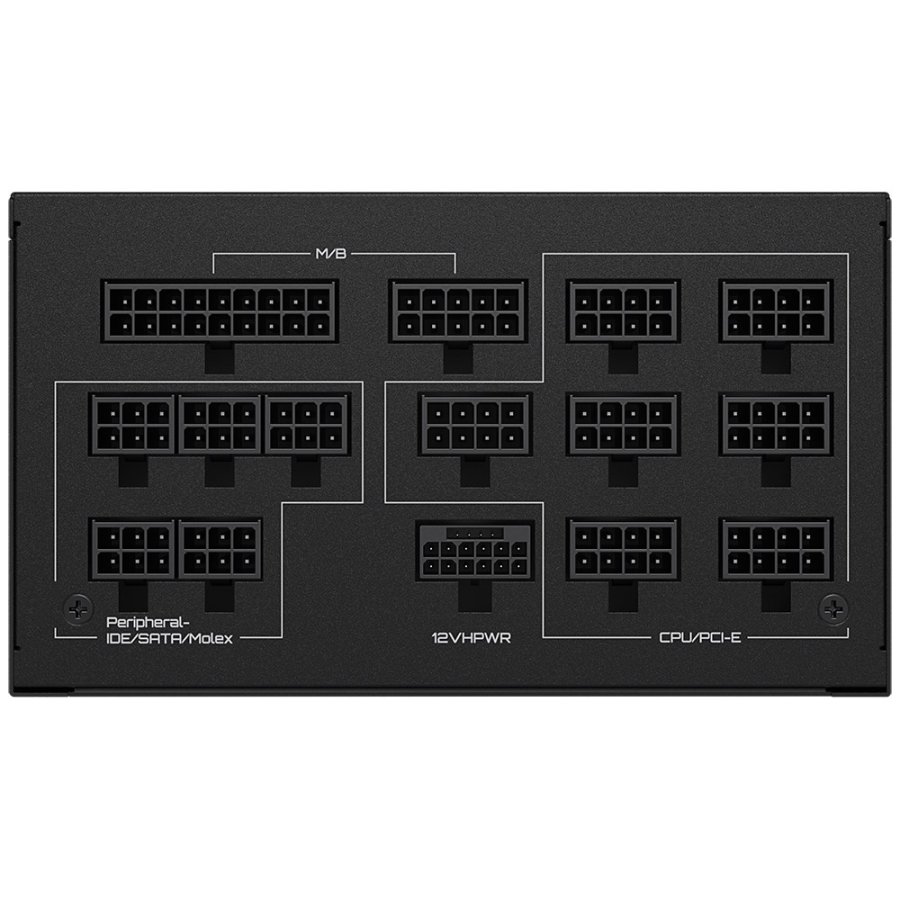 GIGABYTE UD1300GM PG5 enhed til str�mforsyning 1300 W 20+4 pin ATX ATX Sort #6